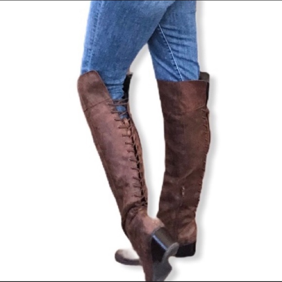 White Mountain over the knee lace up boots size 6 - Picture 3 of 10